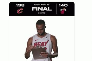 空接绝杀!热火晒维金斯纯真笑容:今晚大师力作 由嘴哥倾情呈现